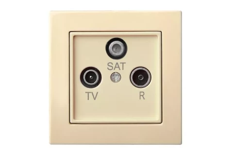 LIREGUS EPSILON SMILŠU rozete TV+R+SAT caurejošā B/R