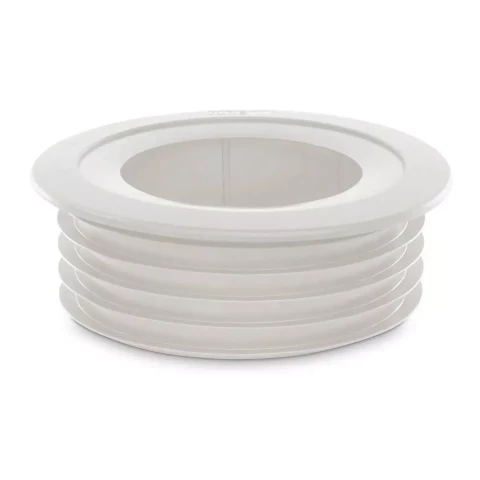 Gumijas pāreja DN110x123 balta H-3cm