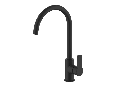 Kitchen sink mixer AQUALINE SMART, BLACK, fittings F40cm-3\8"
