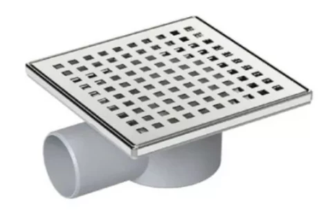 Grīdas traps SMART 10x10cm horiz. D50mm, reste no ner.tērauda VFD-712115