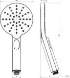 Ravak dušas klausule 956.00  3 funkcijas