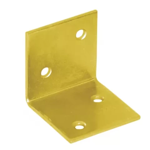 Leņķis mēbelēm 40x40x40x1.5mm, dzelteni cinkots