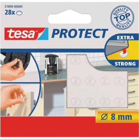 TESA 57898 Pretskaņas aplīši caurspīdīgs 28 gbx8 mm