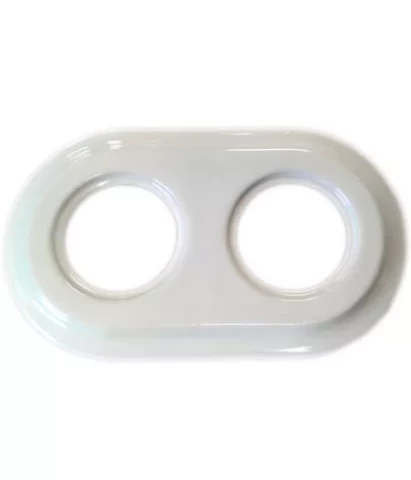 FENDE keramikas rāmītis 2-vietīgs balts