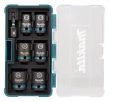 Набор насадок 7 размеров 1/2" x 38 мм (13, 17, 19, 21, 22, 24 мм) MAKITA E-16592