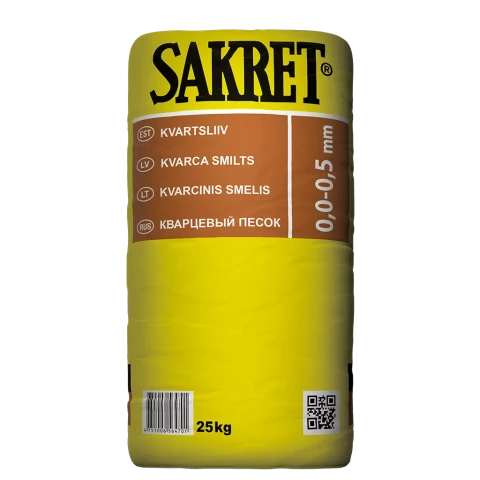 Sakret QS kvarca smilts (0-0.5mm) 25kg