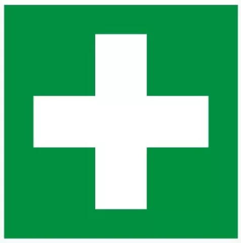 Sticker ''First aid point'' 10x10cm
