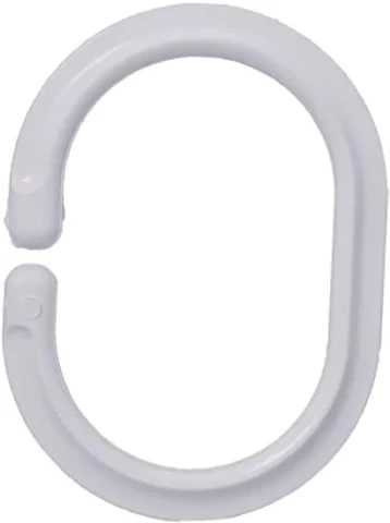 Ridder Dušas aizkaru gredzeni Graz, balti, SBSC, 12 gab