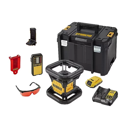Rotējošais lāzeris DCE074D1R-QW XR 18V 2,0Ah, sarkans, DEWALT