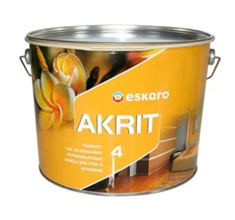 Eskaro AKRIT 4 A 9.5L матовая краска для стен и потолков