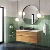 Sink mixer STONE black-gold, tall