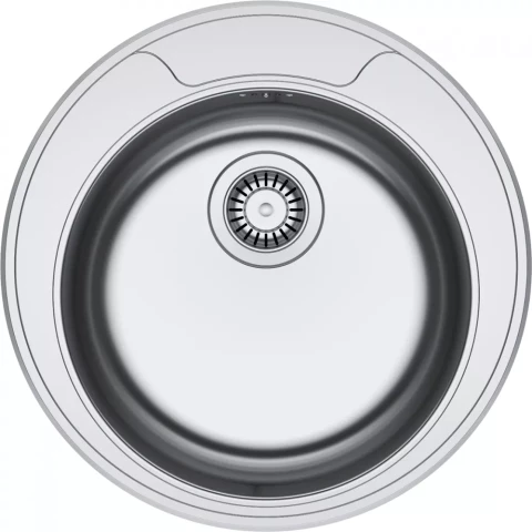 Virtuves izlietne RON 610-41  ner.tērauda D51cm ar izplūdi  101.0000.561+112.0006.351