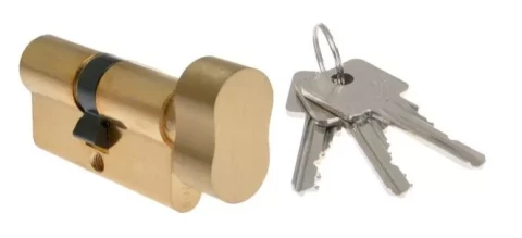 Eirocilindrs B-Har H6 35/35mm misiņa ar aizgriezni 6.klases