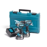 Tool Set Makita DLX2289, 18V 2xBL1830B, DDF485 + DTD153, MAKITA