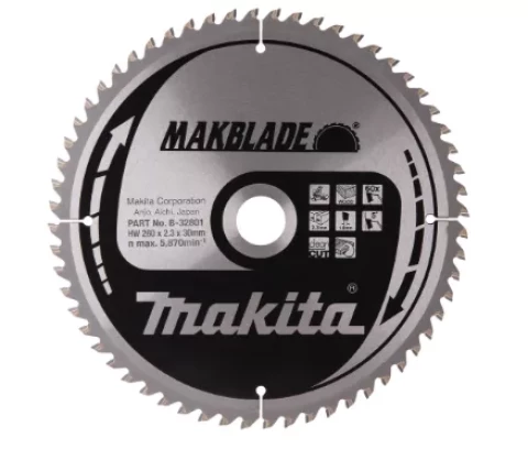 Пильное полотно 260 x 2,3 x 30 мм, 5° T60 T.C.T. MAKITA B-32801
