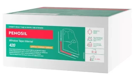 Penosil Window Tape Internal 420, 100мм/25м, Лента пароизоляционная внутренняя, светло-желтый
