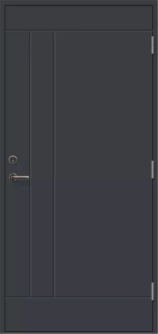 Ārdurvis Opus 11 ar kārbu 10x21 RAL7016 pelēkas KR