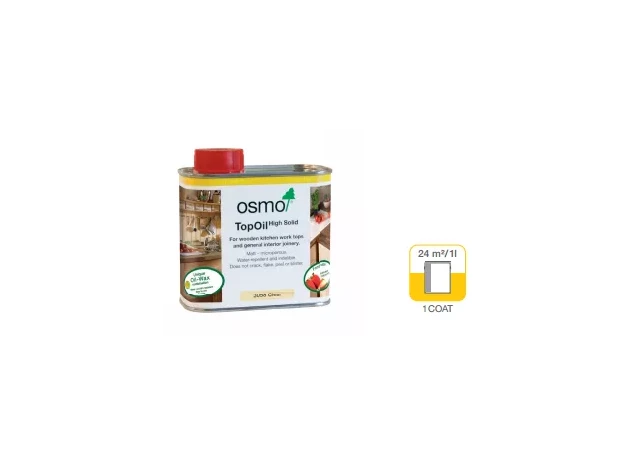 OSMO 3028 TopOil zīdaini matēta 0.5L Eļļa ar vasku mēbelēm