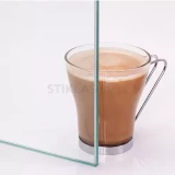 Plauktiņš caurspīdīgs 400 kompl.divi stiprinājumi, 400x120x8mm