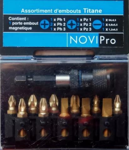 UZGAĻU KOMPLEKTS NOVIPRO TITAN PH+PZ 12 GAB.