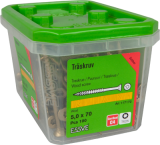 Skrūve kokam ESSDRIVE 5.0x70mm ārdarbiem CS 100gab, ESSVE 137116