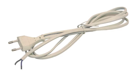 Vads ar kontaktdakšu 2x0.75mm2 2m balts