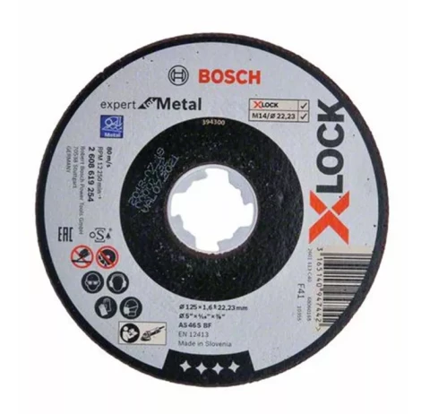 Grinding disc Bosch Expert for Metal; Ø125x1,6 mm, 2608619254