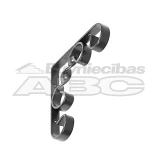 Ornamented bracket 100x100 black