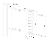 Pretplāksne poliamīda melna