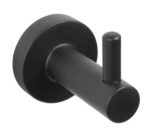 CARBON single robe hook, black