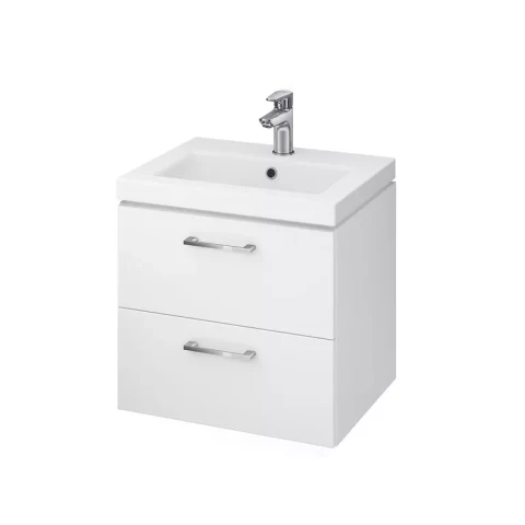 Шкаф Cersanit с мойкой LARA COMO 50 без смесителя, БЕЛЫЙ