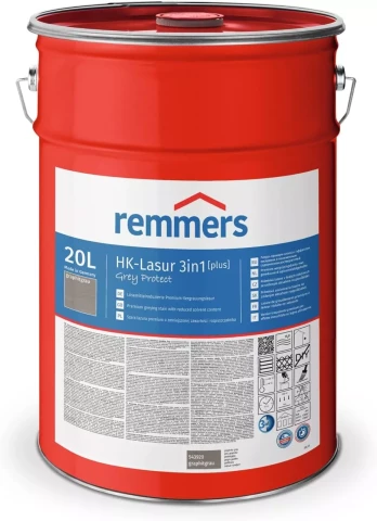 Remmers HK-Lasur Plus 3in1 20L Graphite grey Wood stain