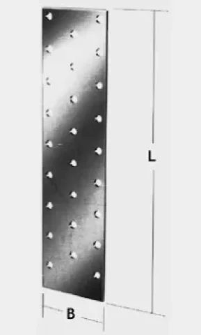 Caurumplate   80x240x2mm, 100-008