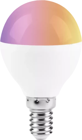 Spuldze ar pulti LED TUYA WI-FI G45 E27 5W 400lm RGB&DIM&CCT (Android&iOS) 45*80