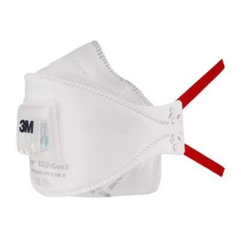 3M Respirators 9332 + FFP3V  ar vārstu