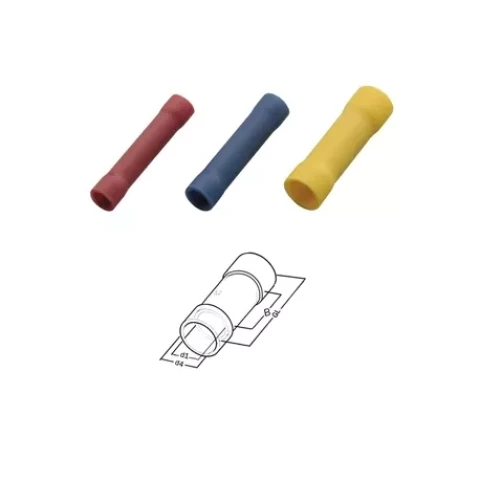 Butt connectors PVC 4.0-6.0MM2