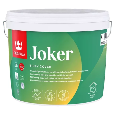 Tikkurila JOKER A 9L акрилатная краска, не содержащая органических растворителей
