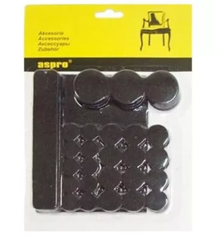 Aizsargpaliktnis mēbelēm 40002 Melns 38gab/iepak