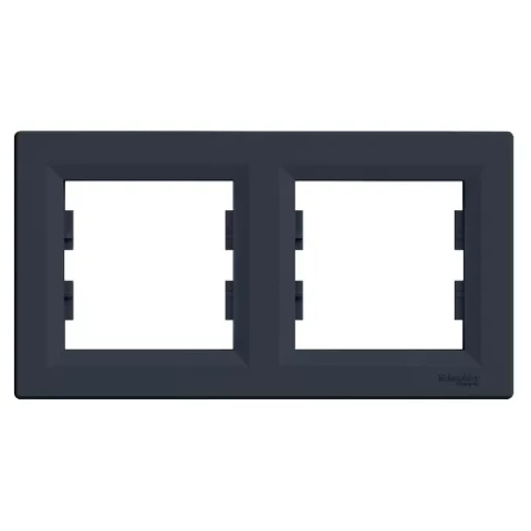 Rāmis Schneider Electric Asfora 2-vietīgs antracīts EPH5800271