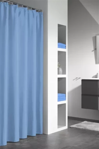 GRANADA shower curtain vinyl, blue, 120x200 cm