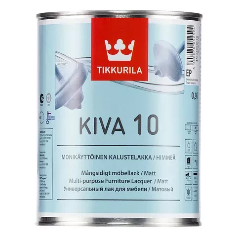 Tikkurila KIVA 10 0.9L Ūdens bāzes laka matēta mēbelēm