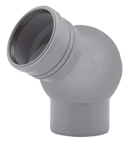 Iekšējās kanalizācijas regulējams līkums D32mm