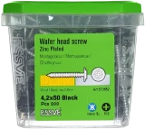 Монтажный шуруп Essve черный 4.2X50мм 200шт/уп, 573652