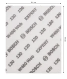 Slīpēšanas lokšņu komplekts EXPERT W480 Web 1/4 115x140mm G120 2 gab/iep BOSCH 2608902381