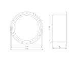flange plastic, Ø125mm