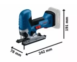 Akum. Finierzāģis GST 18V-125S b/a un lādētāja BOSCH 06015B2001