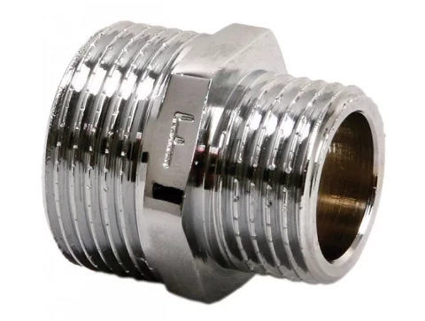 переходный ниппель 1/2" x 3/4" MM ( хром )