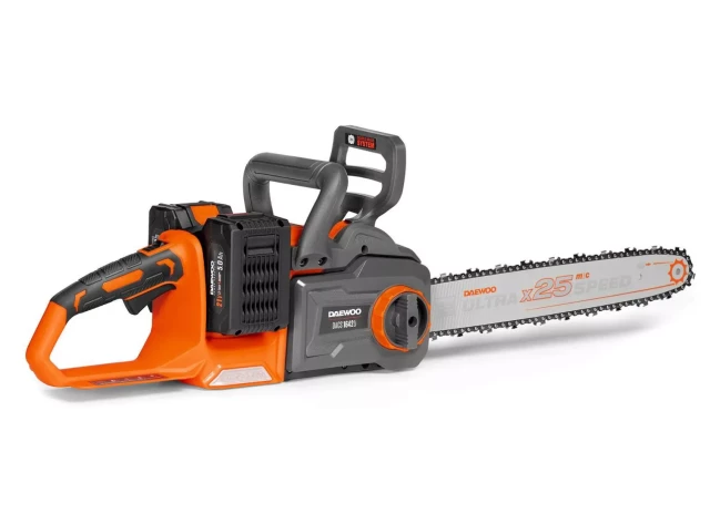 Akum. Ķēdes zāģis DACS 1642Li SET 41 (21+21) 2x5.0 Ah 40cm 3/8" 6.6kg DAEWOO