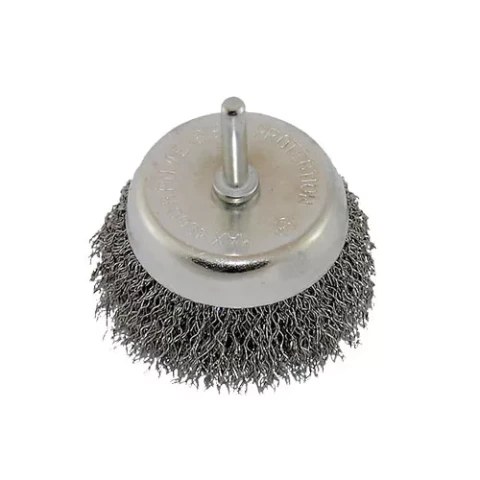 FASTER TOOLS Щетка чашечная с хвостовиком - сталь 80 x 25mm