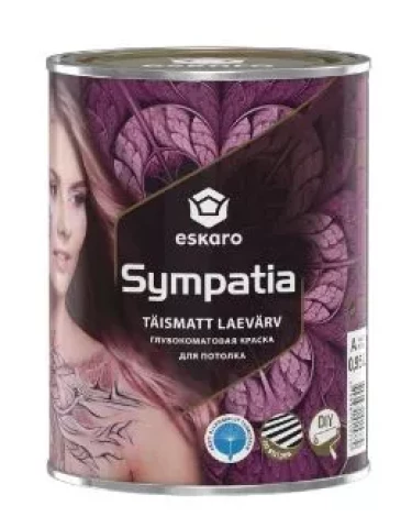 Eskaro SYMPATIA 0.95L Pilnīgi matēta krāsa griestiem